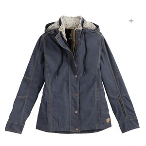 Noble Equestrian Women's Stable Ready Canvas Jacket Size Large Ombre Blue